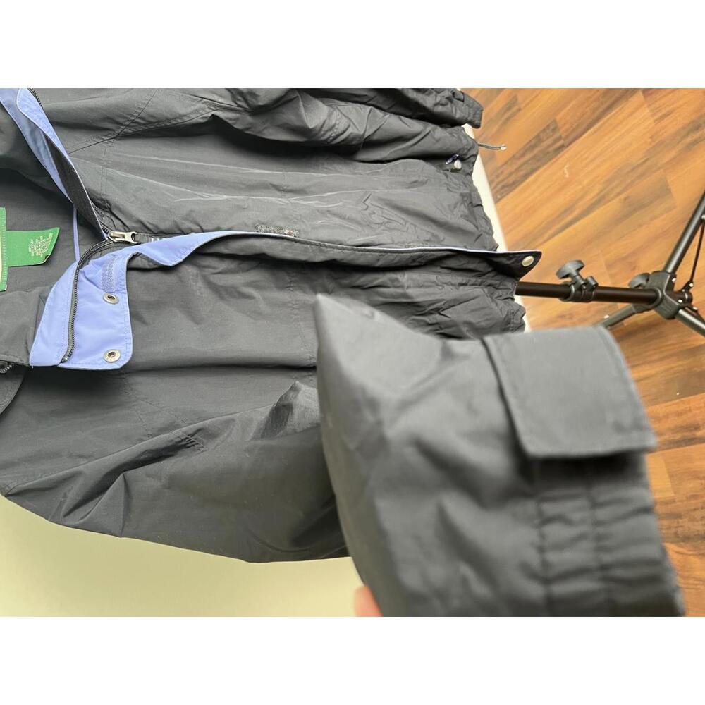 L.L. Bean Men’s Hooded Waterproof Jacket Black Blue XL Regular - Picture 3 of 5